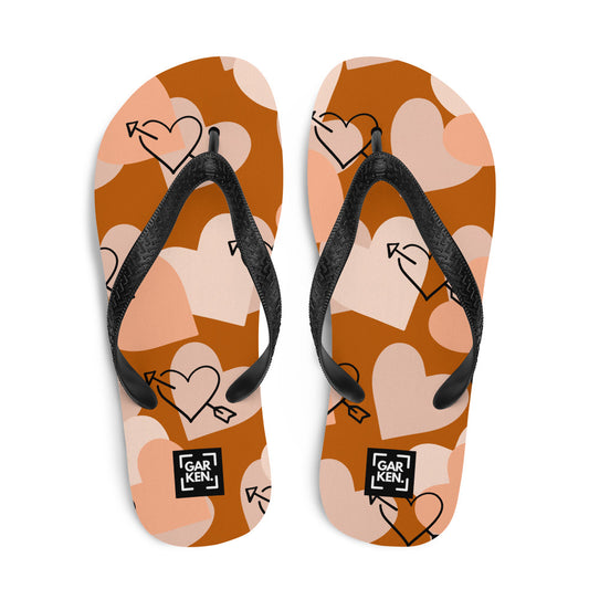 Autumn Love Flip-Flops