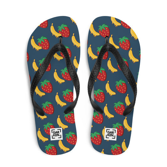 Navy Nibblers Flip-Flops