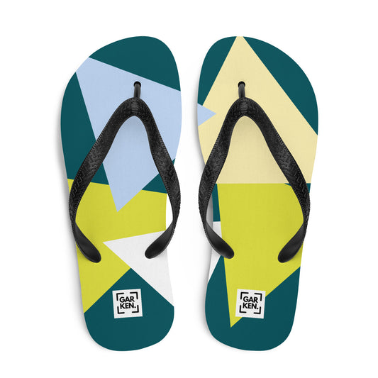 Azure Prism Flip-Flops