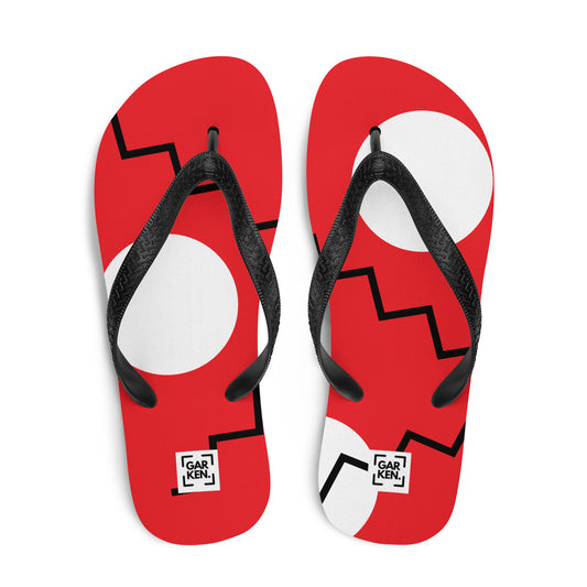 Scarlet Ivory Flip-Flops