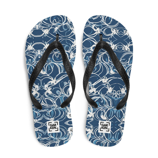 Aegean Swirls Flip-Flops